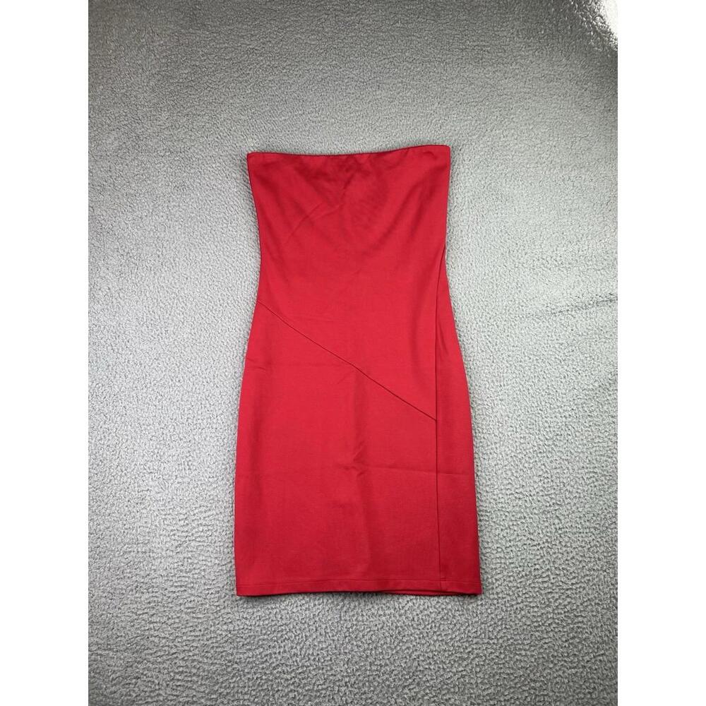 Strapless Red Bodycon Dress